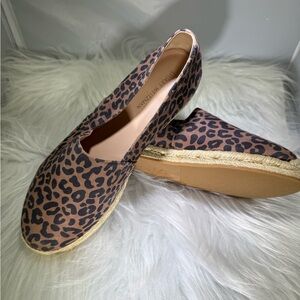 Stuart Weitzman Brown Leopard Espadrilles